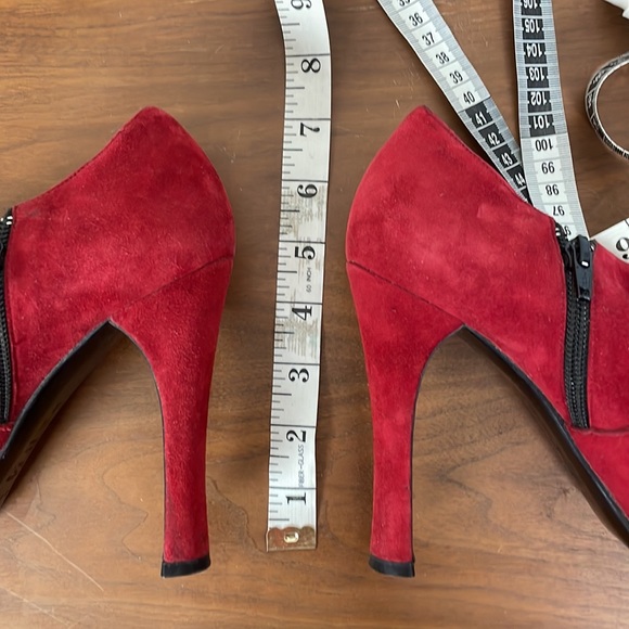 Red Casadei Suede platform booties shooties - Picture 8 of 8